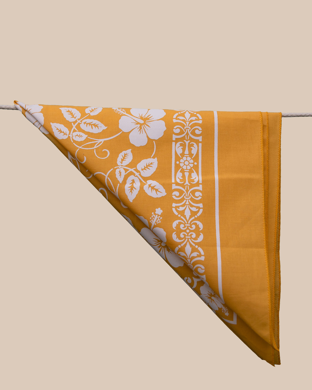 HIBISCUS BANDANA - YELLOW