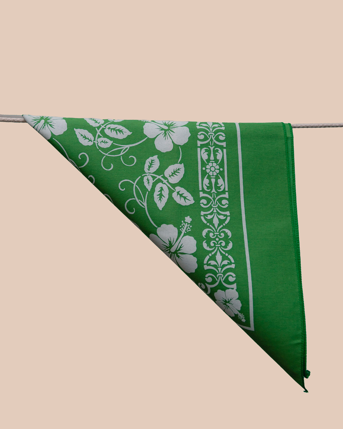 HIBISCUS BANDANA - GREEN